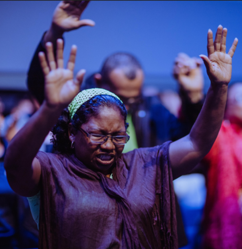 A christian praying