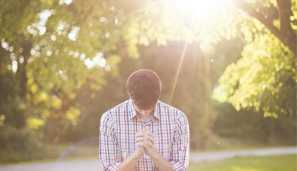 Picture of a man in worship